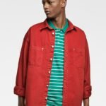 Basic Striped Polo Shirt