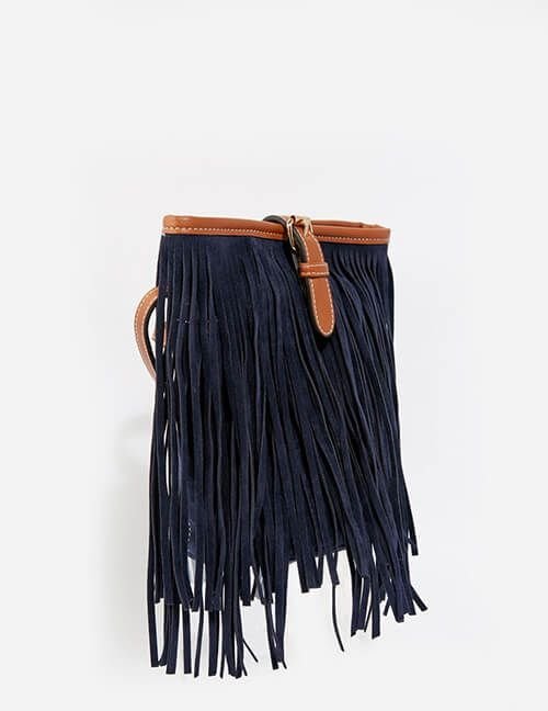 Anita Mini Flat Suede Shoulder Bag - Imagen 3
