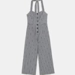 Jumpsuit With Lace Appliques