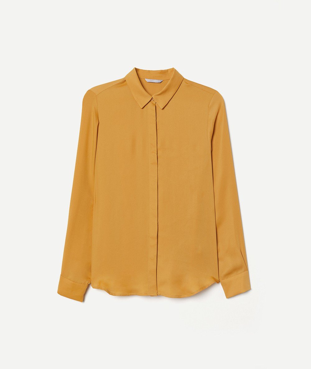 Mustard Color Shirt Womens