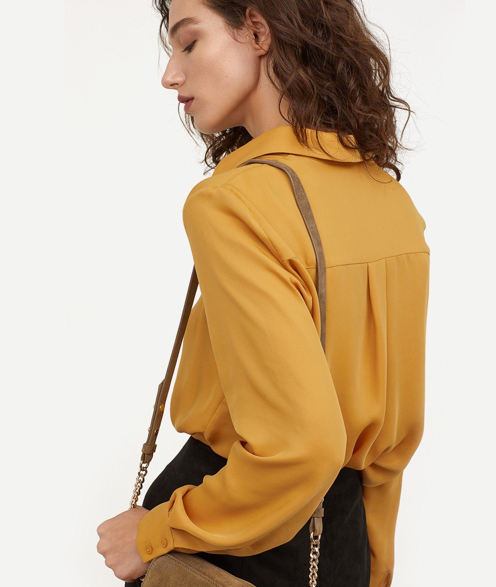 Mustard Color Shirt Womens - Imagen 4