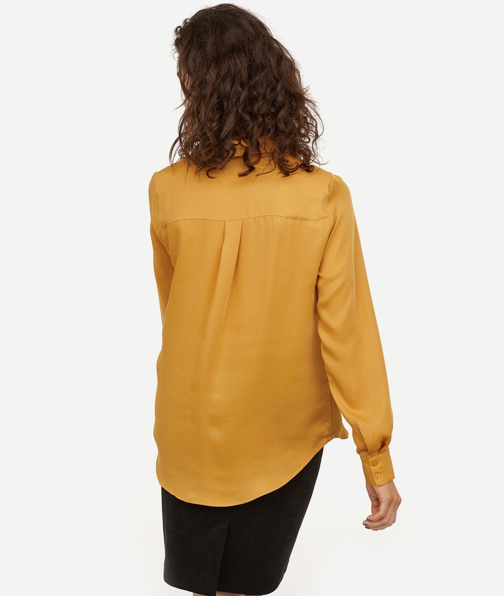 Mustard Color Shirt Womens - Imagen 3